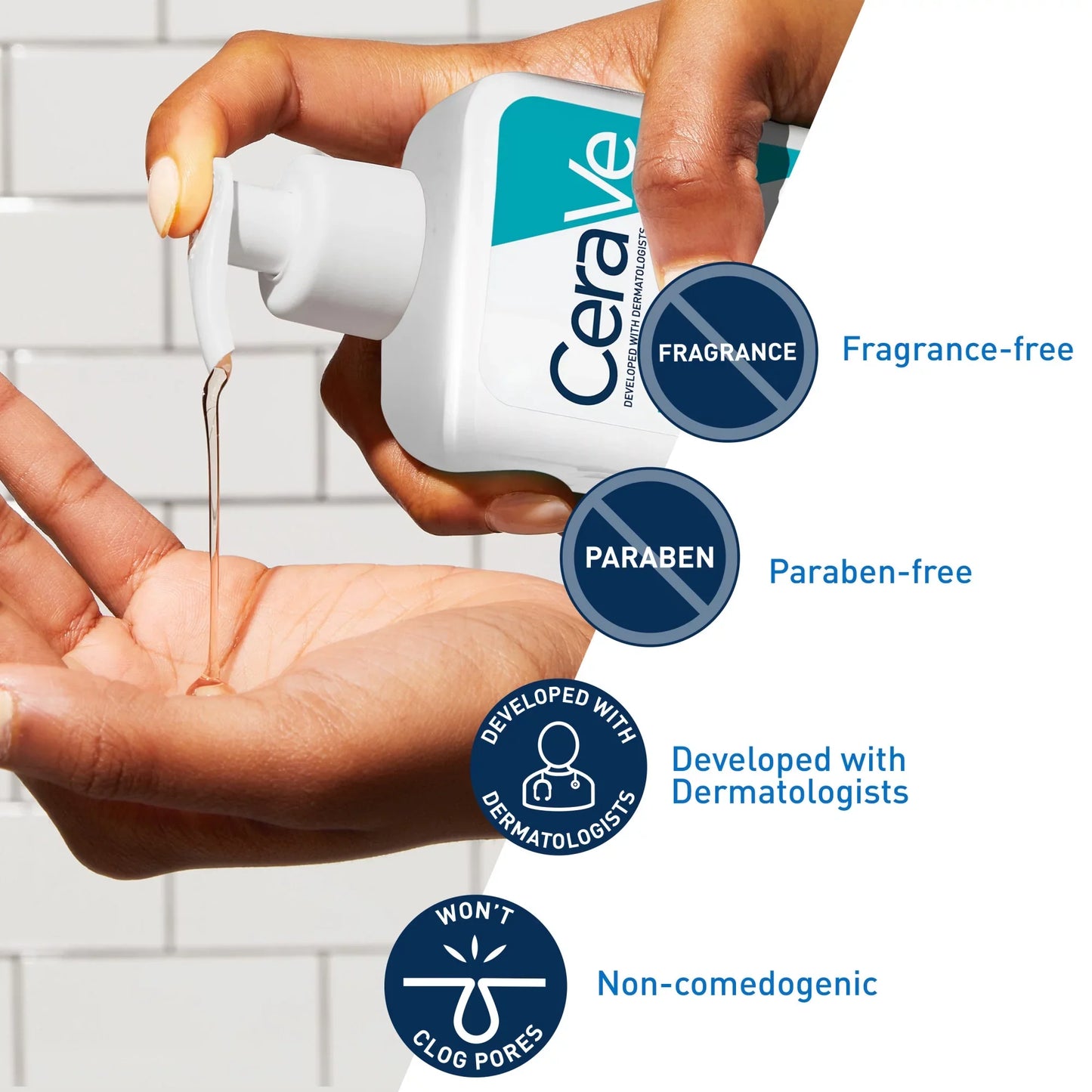 CeraVe Acne Control Cleanser 8 oz – Salicylic Acid for Blemish-Free Skin