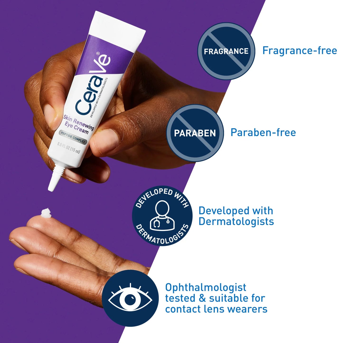 CeraVe Skin Renewing Eye Cream 0.5 oz – Anti-Aging & Hydrating
