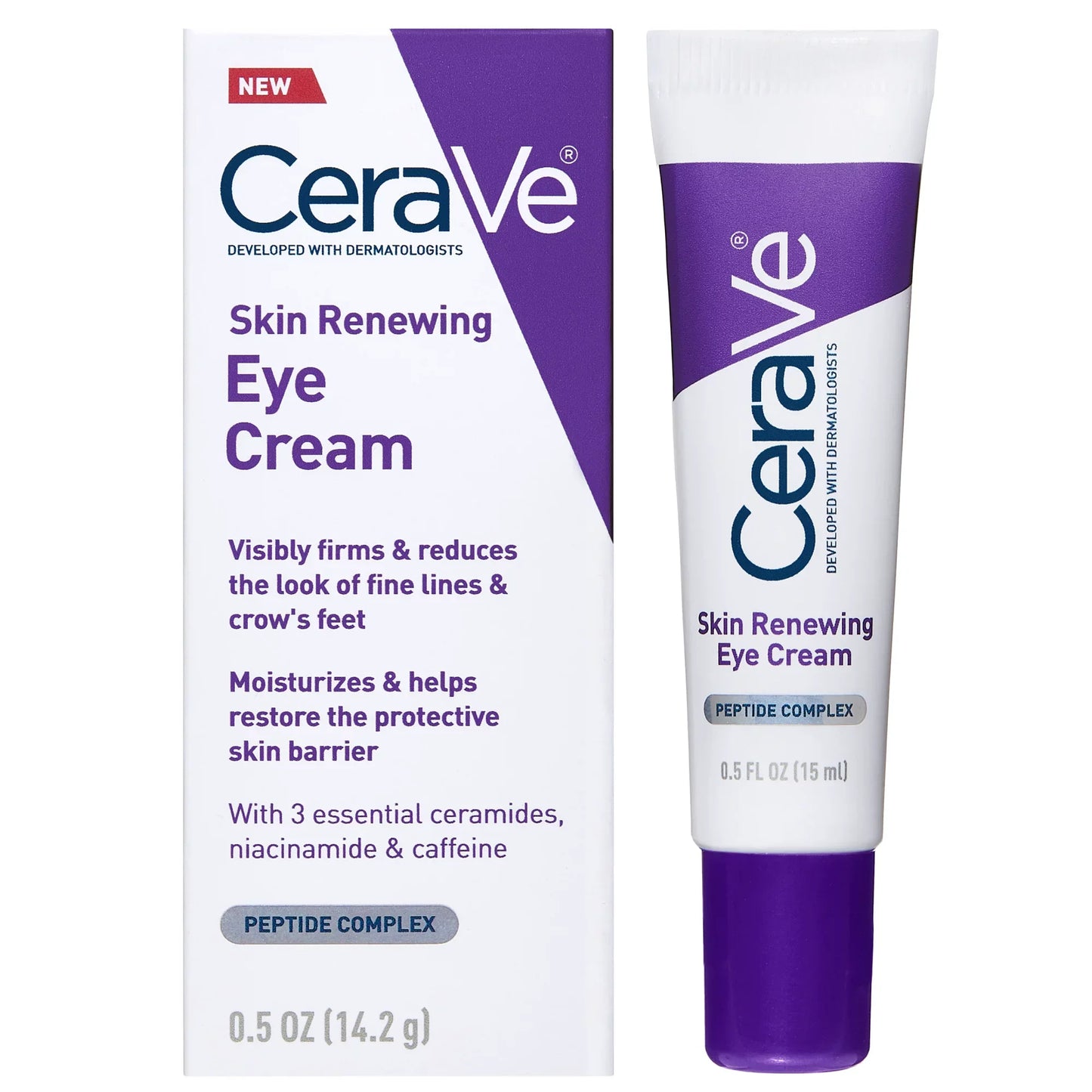 CeraVe Skin Renewing Eye Cream 0.5 oz – Anti-Aging & Hydrating