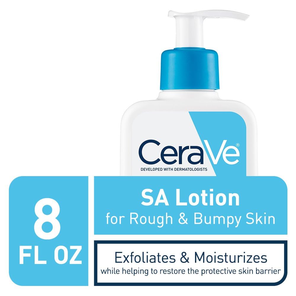 CeraVe SA Lotion 8 oz – Exfoliating Moisturizer for Rough, Bumpy Skin