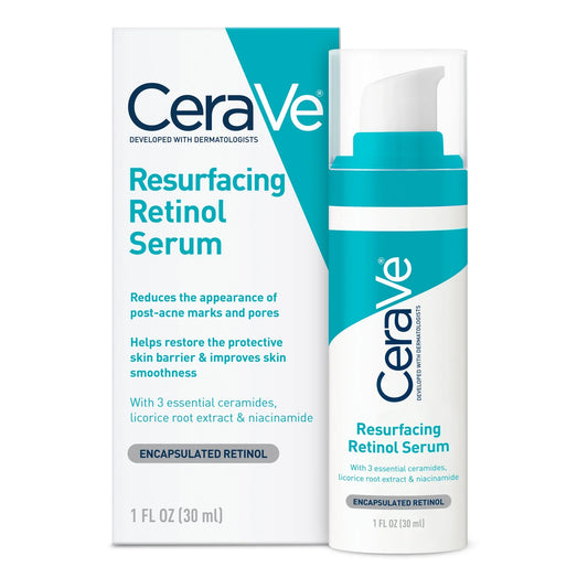 CeraVe Resurfacing Retinol Serum 1 oz – Smooths Skin Tone & Texture